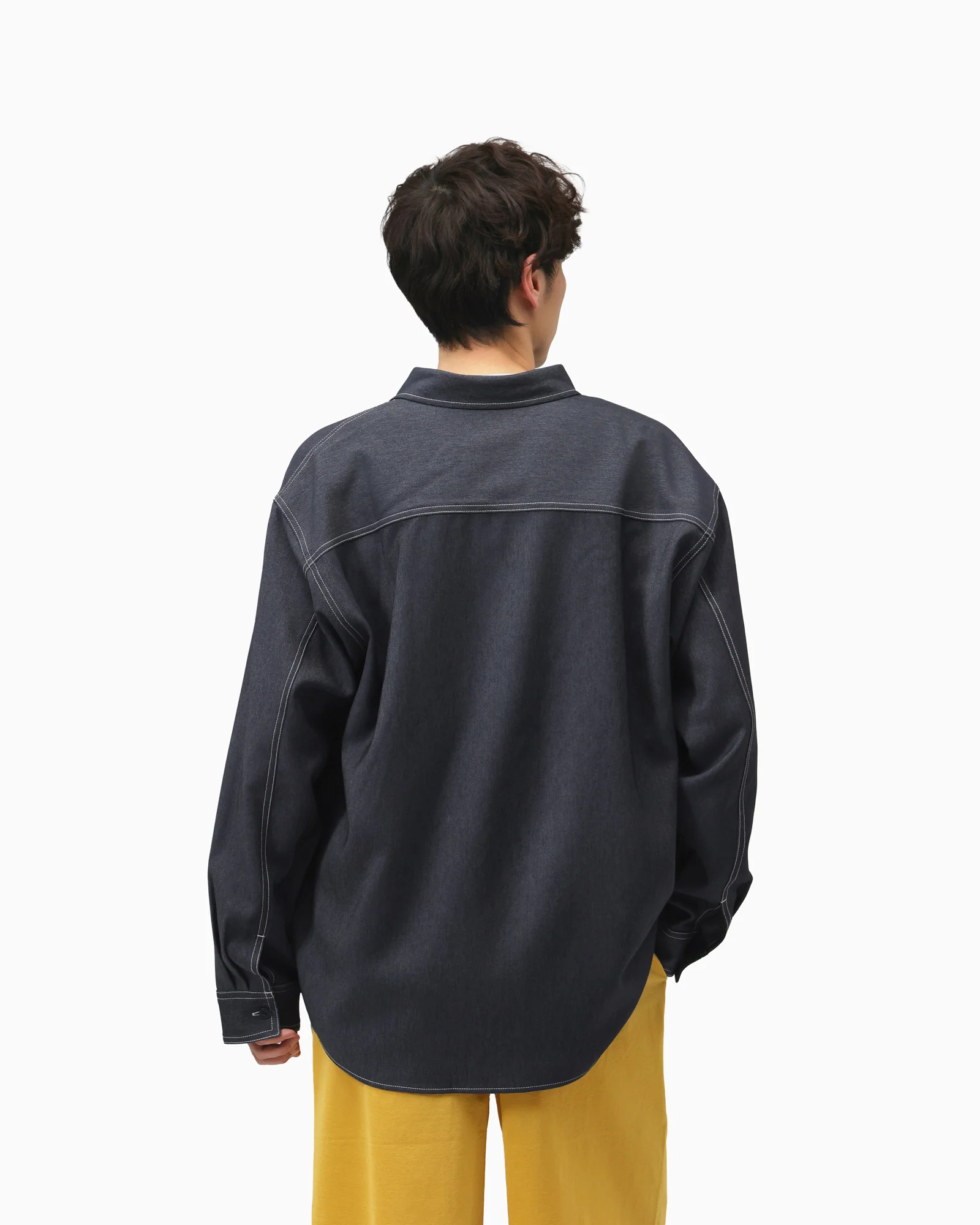 SYNTHETIC DENIM SHIRT M - Image 6