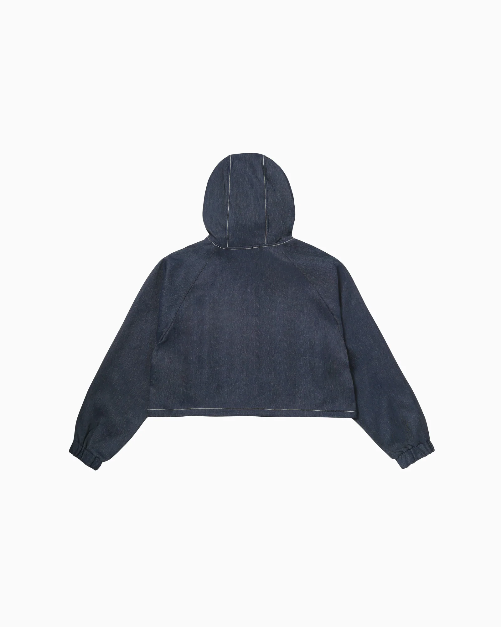 SYNTHETIC DENIM HOODED JACKET LADIES - Image 2