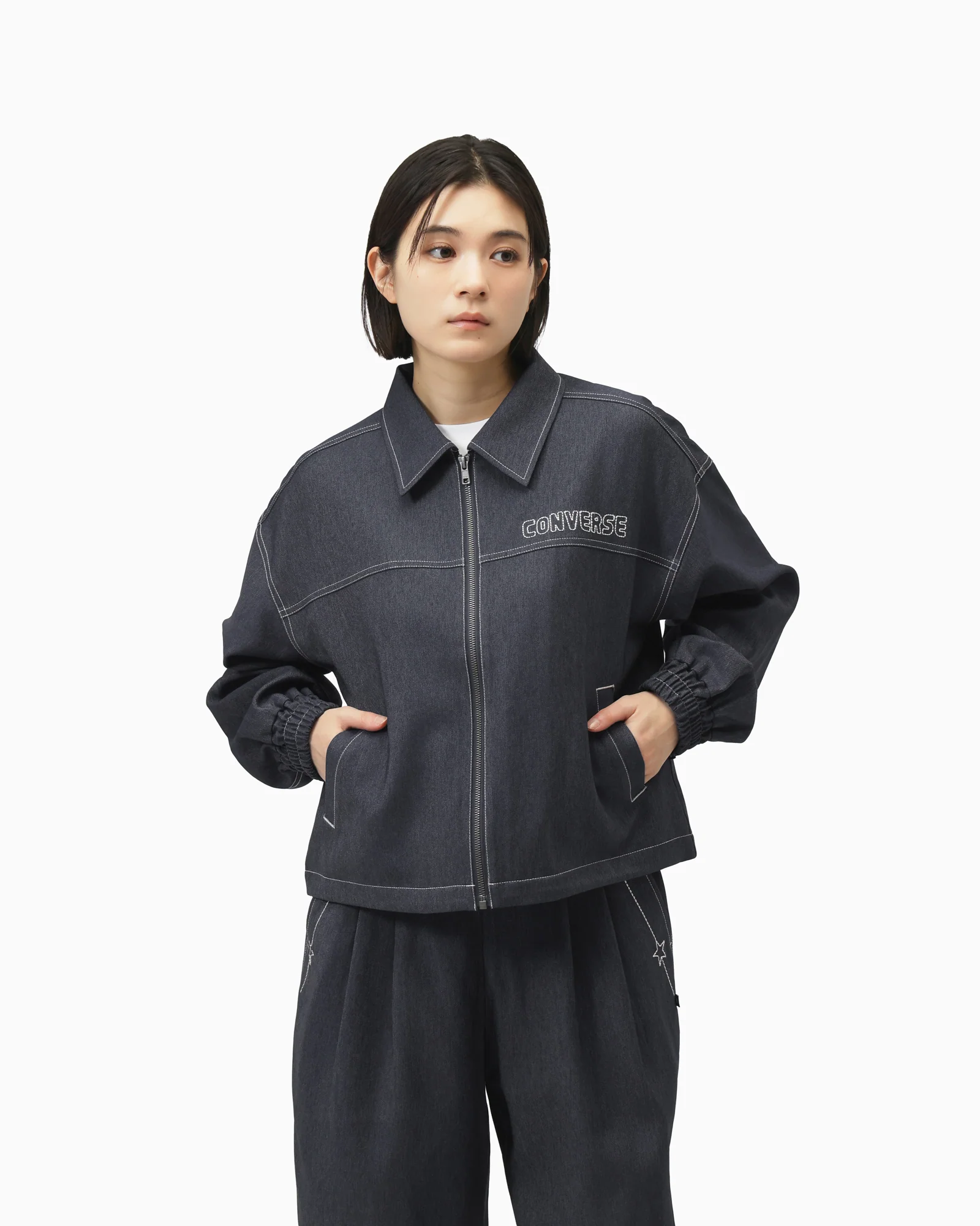SYNTHETIC DENIM JACKET L - Image 6