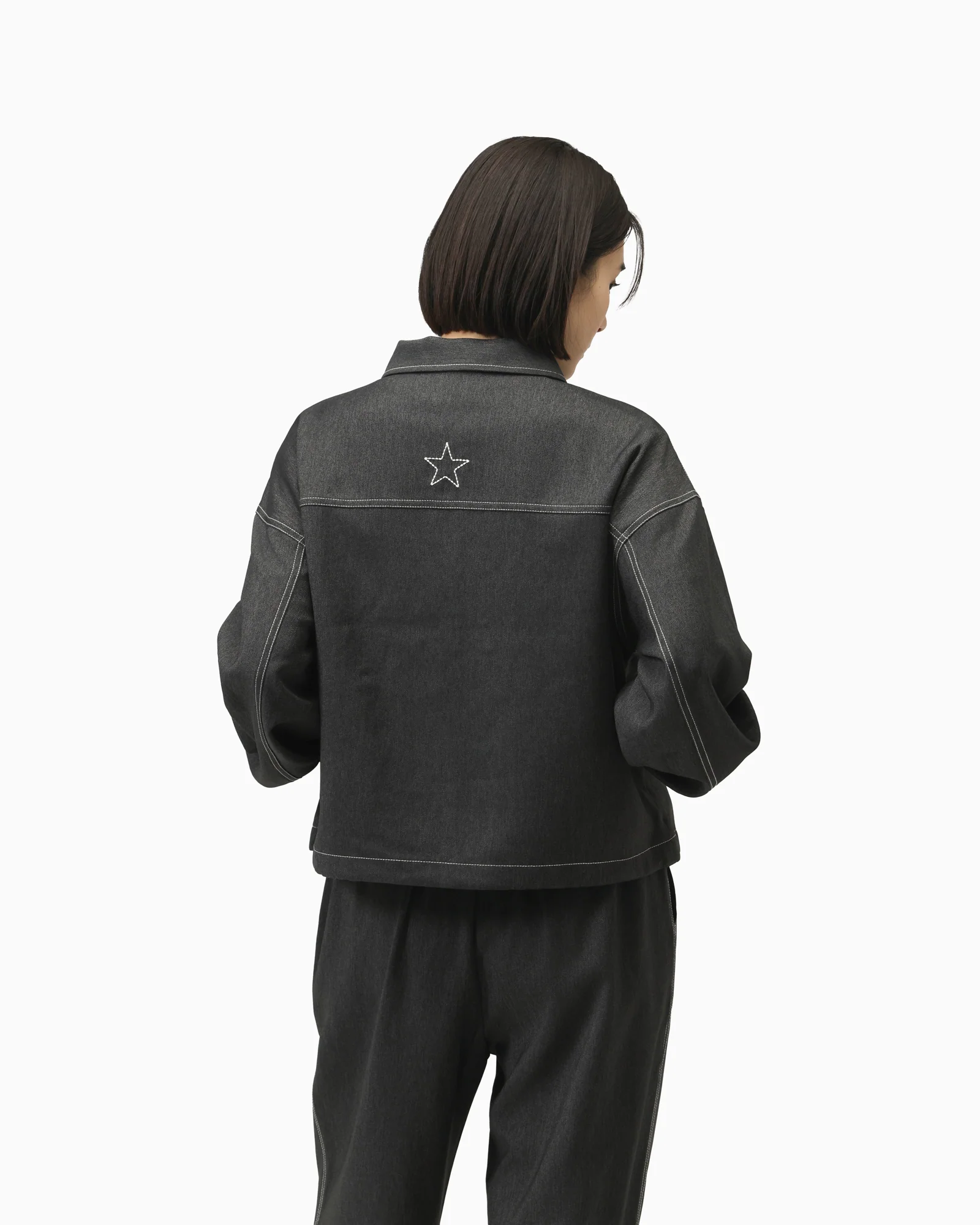 SYNTHETIC DENIM JACKET L - Image 7
