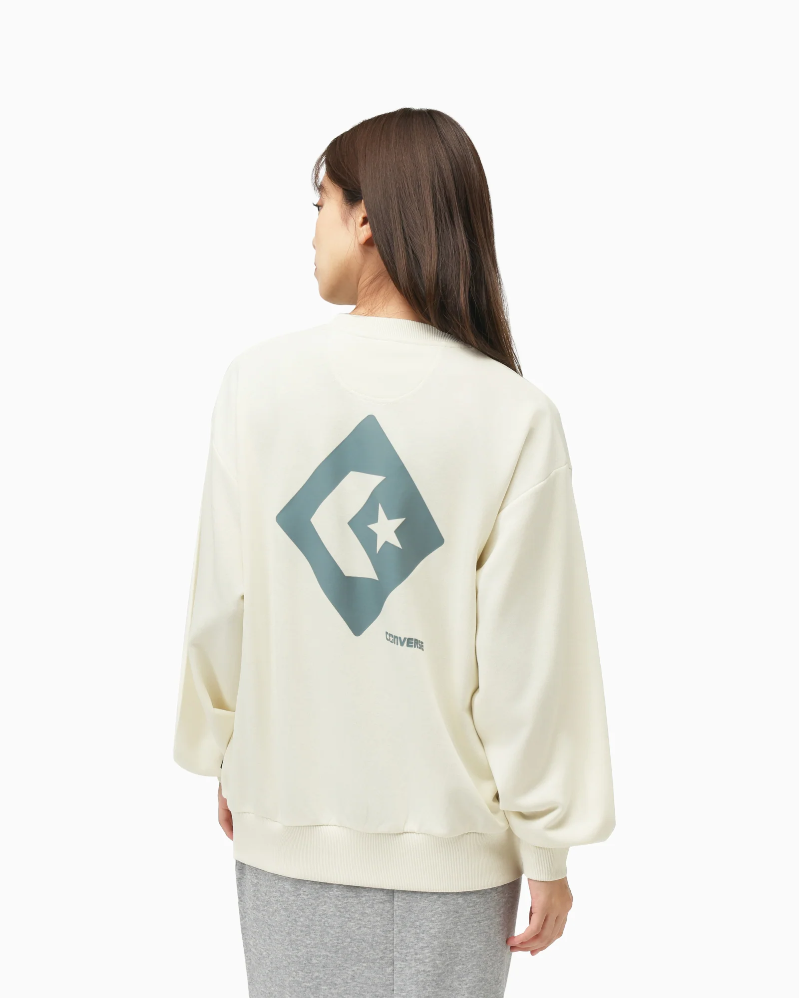 DIAMOND LOGO SWEAT CREW TOP LADIES - Image 6