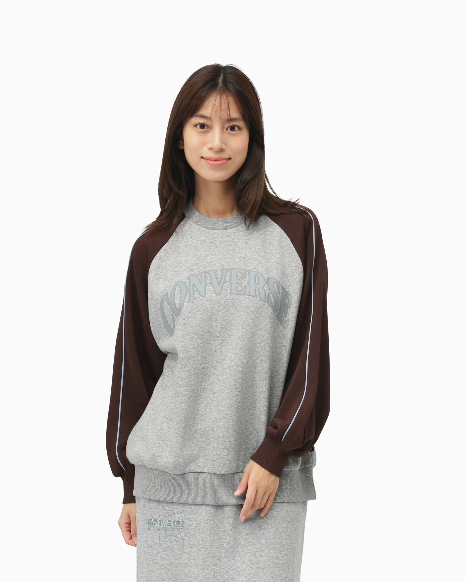 COLOR BLOCK SWEAT CREW TOP LADIES - Image 5
