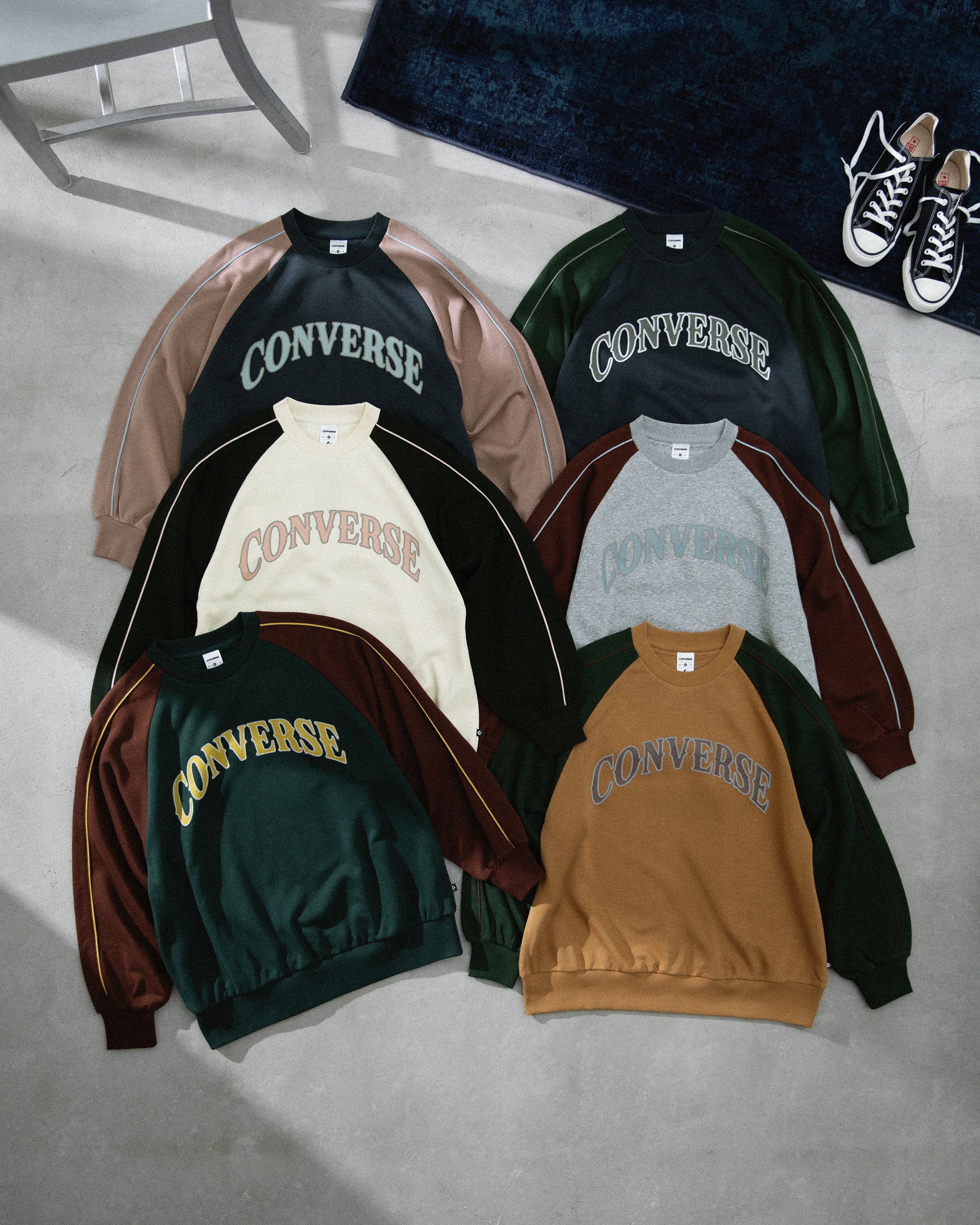 COLOR BLOCK SWEAT CREW TOP LADIES - Image 7