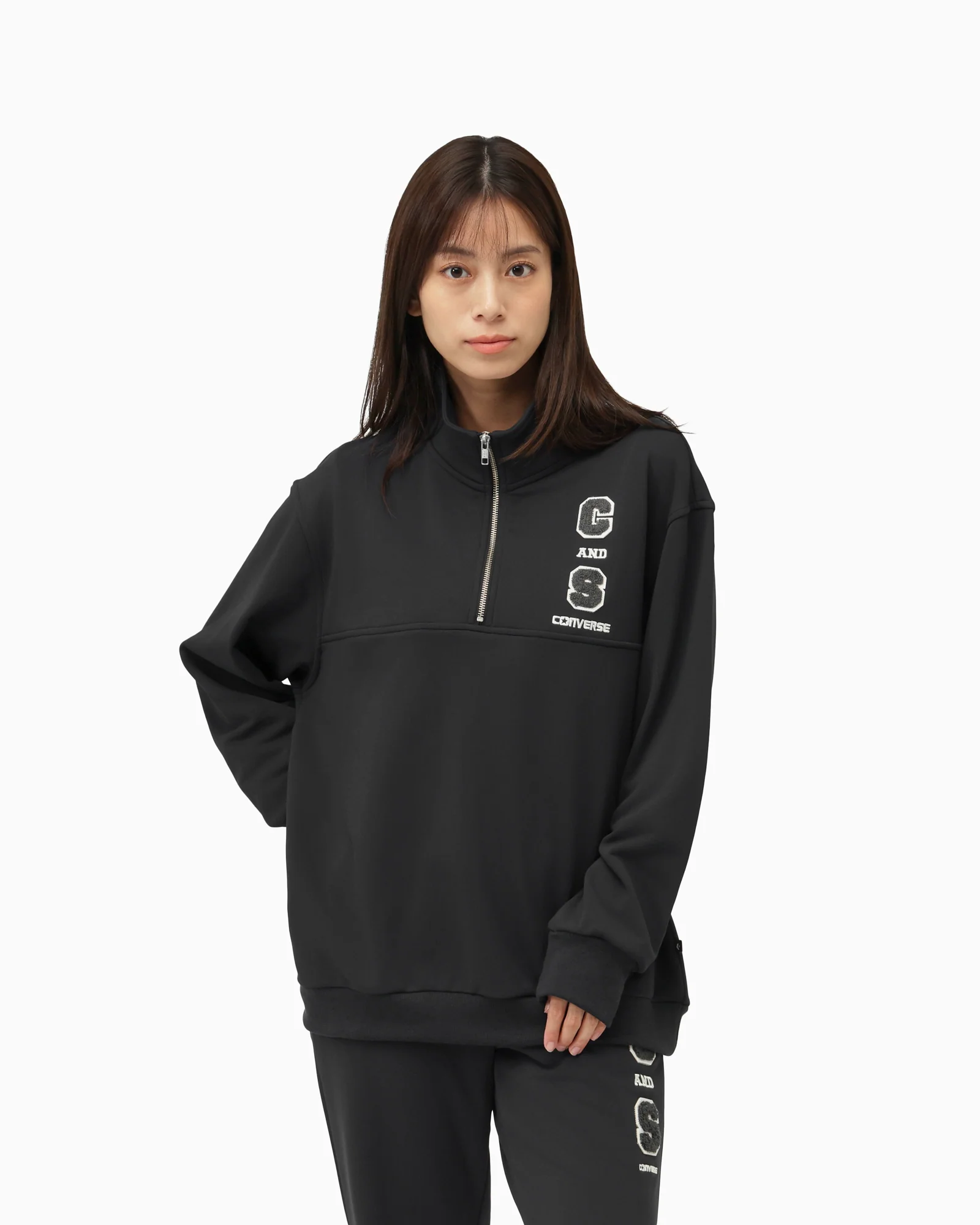 CHENILLE HALF ZIP TOP L - Image 5
