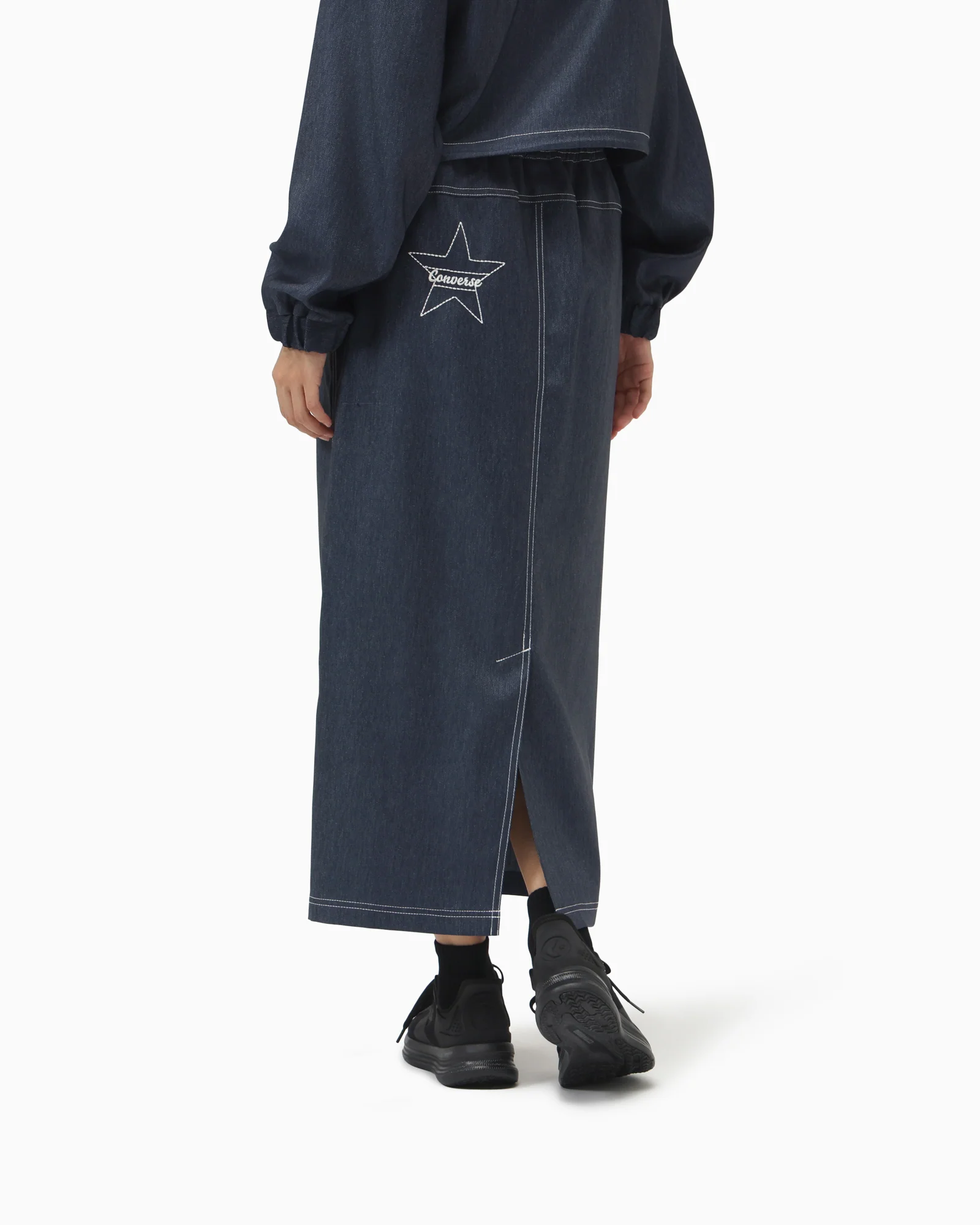 SYNTHETIC DENIM SKIRT LADIES - Image 6