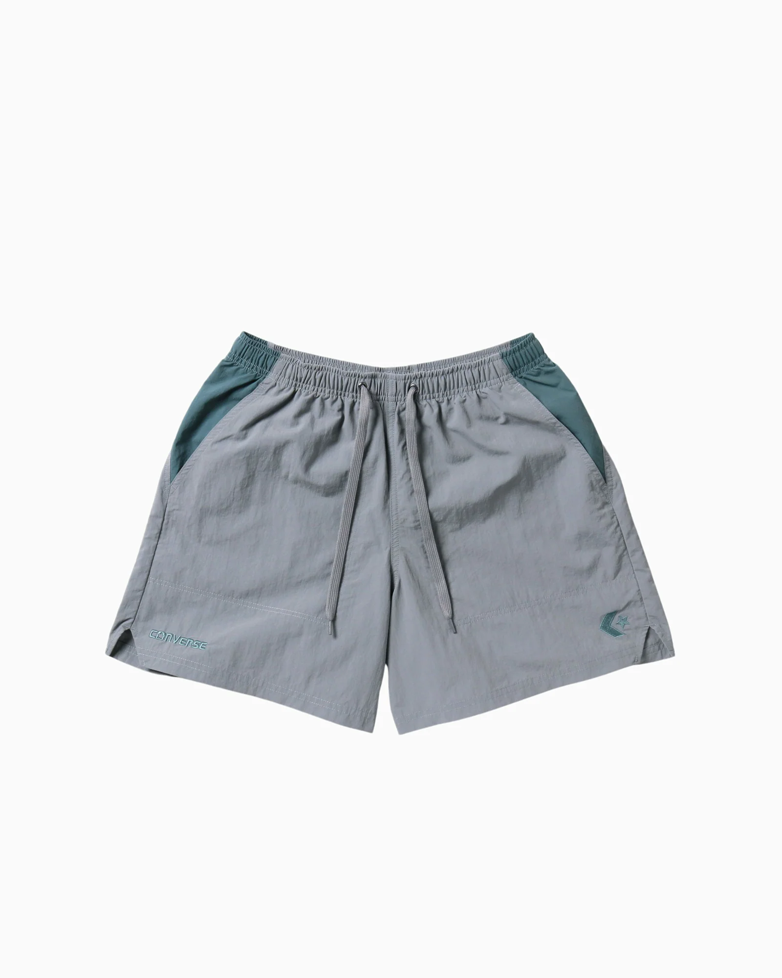 COLOR BLOCK WOVEN SHORTS
